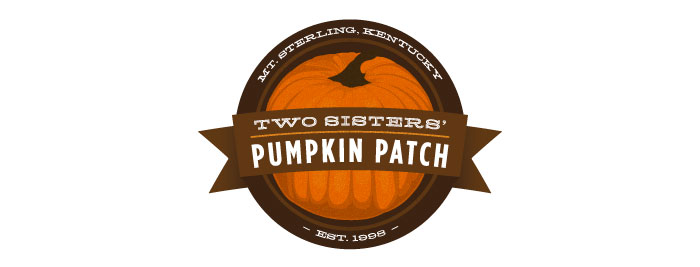 Two Sisters Pumpkin Patch Logo Design